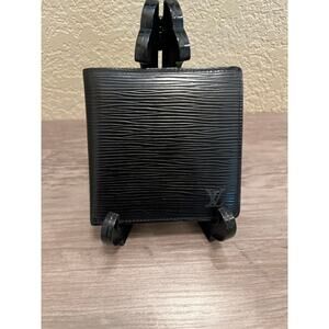 Louis Vuitton Black Epi Leather Bifold Wallet